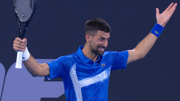 Novak Djokovic stuns with 'vintage' winner during doubles victory with Nick Kyrgios