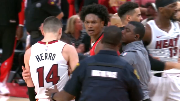 Mutiple players and coach ejected as wild brawl breaks out during Miami's win over Houston Rockets