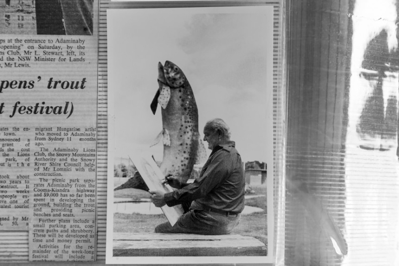 Adaminaby's Big Trout is restored to its former glory after local outcry over first 'hideous' revamp last year