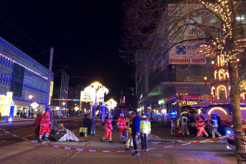 At least five dead, hundreds injured by alleged 'Islamophobic' driver at Christmas market in Germany