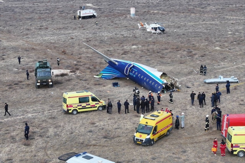 Azerbaijan Airlines says plane crashed 'due to physical and technical external interference'