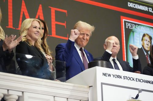 Donald Trump named Time's Person of the Year and rings New York Stock Exchange opening bell