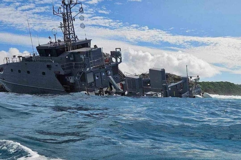 Fiji naval vessel gifted by Australia sustains damage during docking