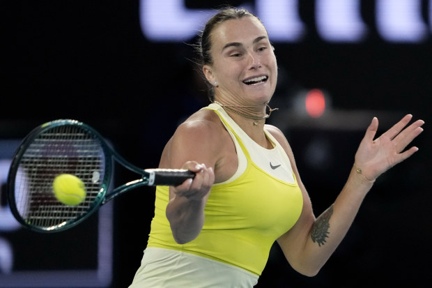 Aryna Sabalenka progresses to third consecutive Australian Open final﻿ after comprehensive win over Paula Badosa