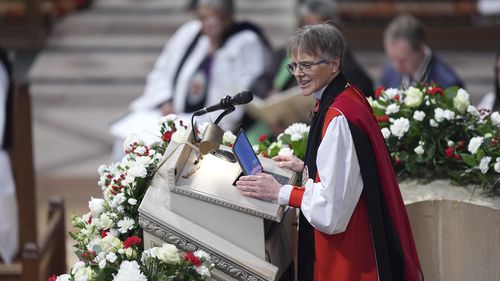 At inaugural prayer service, bishop pleads for Trump to 'have mercy' on LGBTQ+ people and migrants