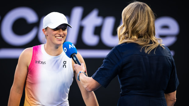 EXCLUSIVE: How Jelena Dokic 'brings the fun' as she explains the art of the on court tennis interview