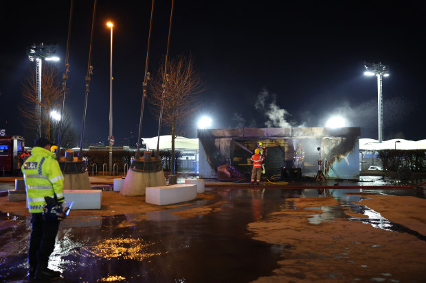 Fire breaks out at kiosk outside Man City's stadium before Champions League game