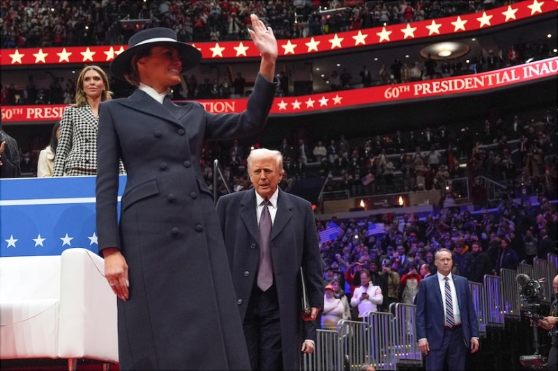 Donald Trump's inauguration featured awkward Elon Musk salute, Melania's fancy hat and a cappella from Carrie Underwood