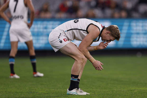 'We are shattered': Port Adelaide forward Todd Marshall ruptures Achilles on eve of 2025 season