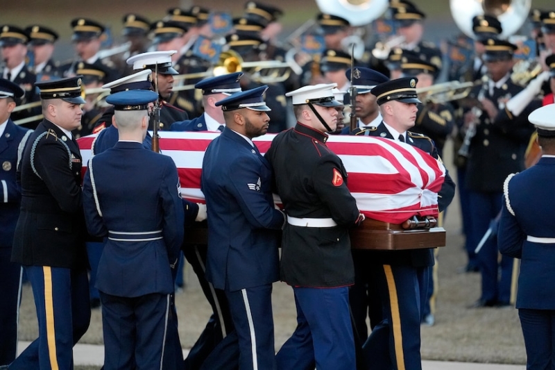 Former US president Jimmy Carter farewelled at state funeral