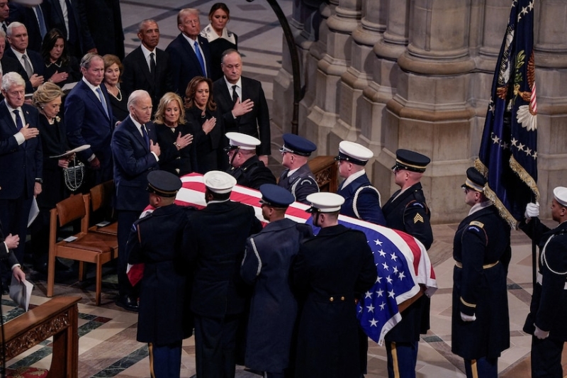 Former US president Jimmy Carter farewelled at state funeral