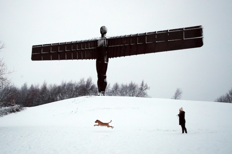 Heavy snow brings widespread disruption across the UK and Europe