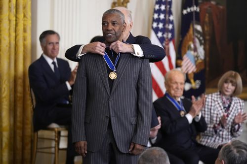 Hillary Clinton, George Soros and Denzel Washington received the highest US civilian honour