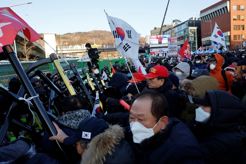 South Korean authorities detain impeached President Yoon Suk Yeol — as it happened