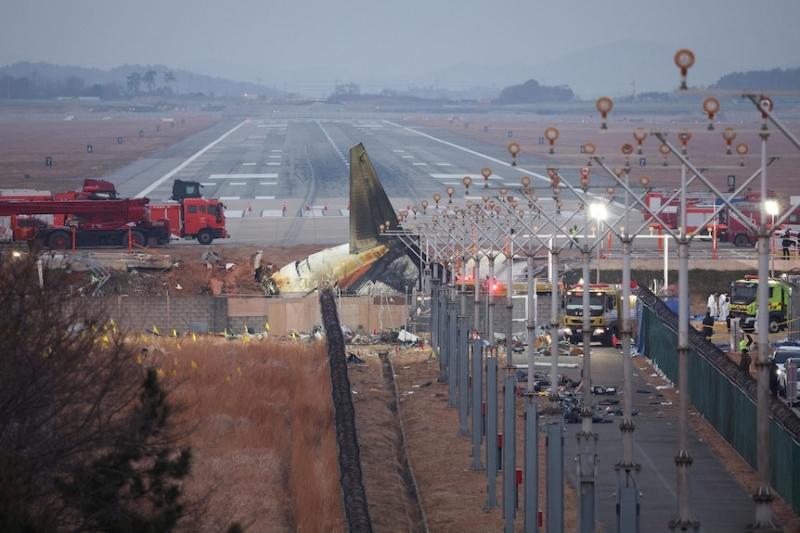 South Korea's deadly Jeju Air plane crash raises concerns about proximity of concrete barrier to runway