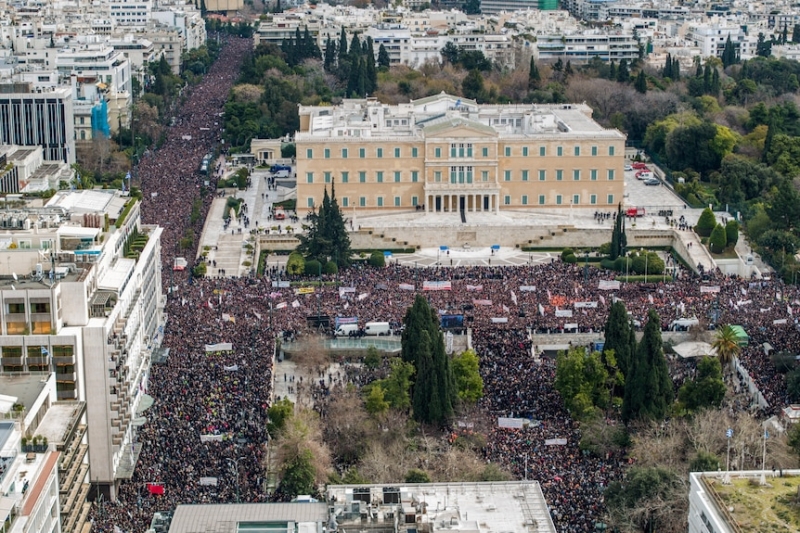 Clashes erupt in Greece as hundreds of thousands protest on anniversary of deadly train crash