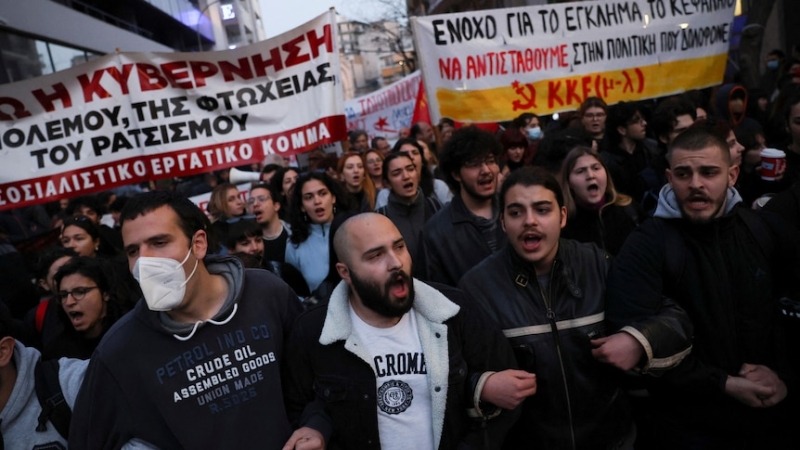 Clashes erupt in Greece as hundreds of thousands protest on anniversary of deadly train crash