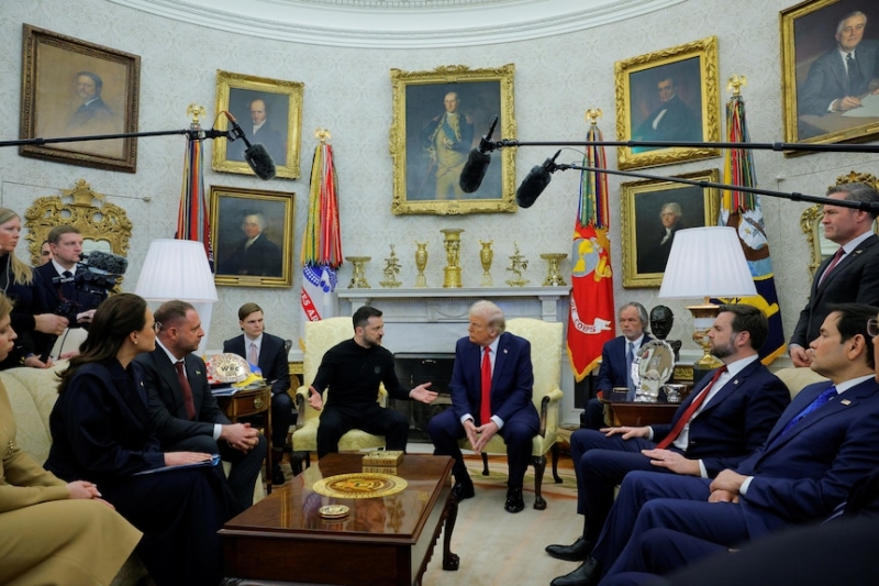 Donald Trump and Volodymyr Zelenskyy clash in heated meeting at the White House about war in Ukraine