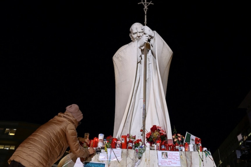 Pope Francis releases audio message from hospital played at St Peter's Square