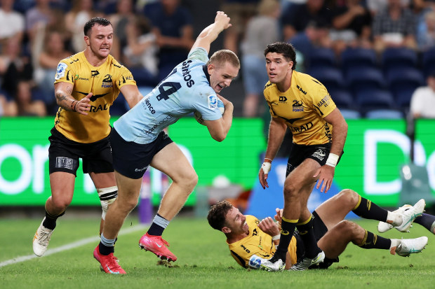 'Dominant force': Waratahs bully Force in statement win as Max Jorgensen stars