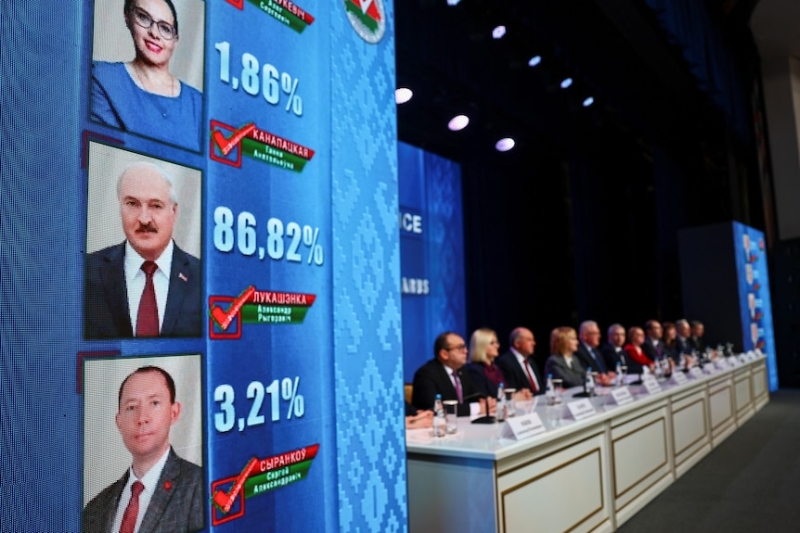 Alexander Lukashenko claims victory in Belarus election rejected as sham