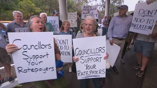 Sydney council approves 40 per cent rate hike despite hundreds protesting at meeting