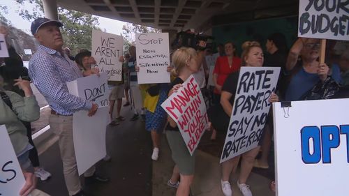 Sydney council approves 40 per cent rate hike despite hundreds protesting at meeting